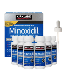 Minoxidil Kirkland 5% pack 6 flacons – traitement repousse cheveux