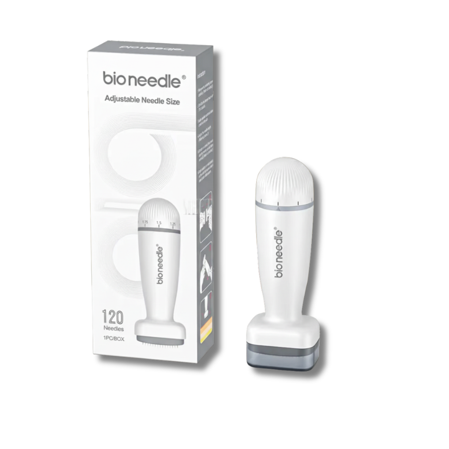Bioneedle Derma Stamp : 120 Needles Microneedling Professionnel pour la ...
